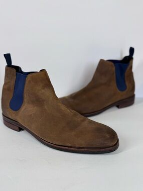 Cole Haan Mens Wakefield Grand Waterproof Dogwood Peacoat Chelsea Boots Size 13